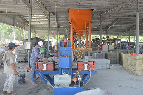 quy trình sản xuất gạch block- gạch vigera